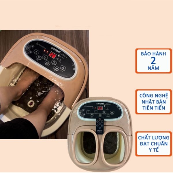 Bồn ngâm chân Oromi ORM-259B tự làm nóng nước, massage sục khí