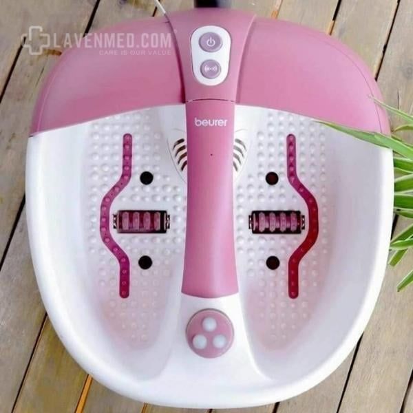 Bồn ngâm chân Beurer FB35 với tính năng Massage rung, Con lăn massage thường, Đèn hồng ngoại