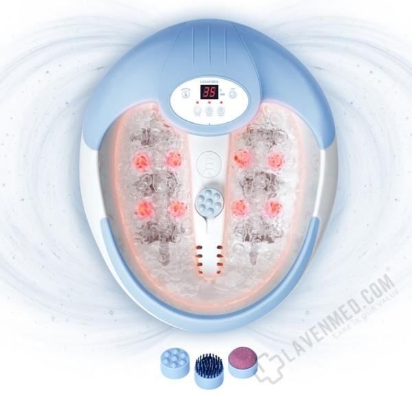 Bồn ngâm chân hồng ngoại Lanaform Luxury với đầy đủ chức năng rung, sủi, nhiệt hồng ngoại