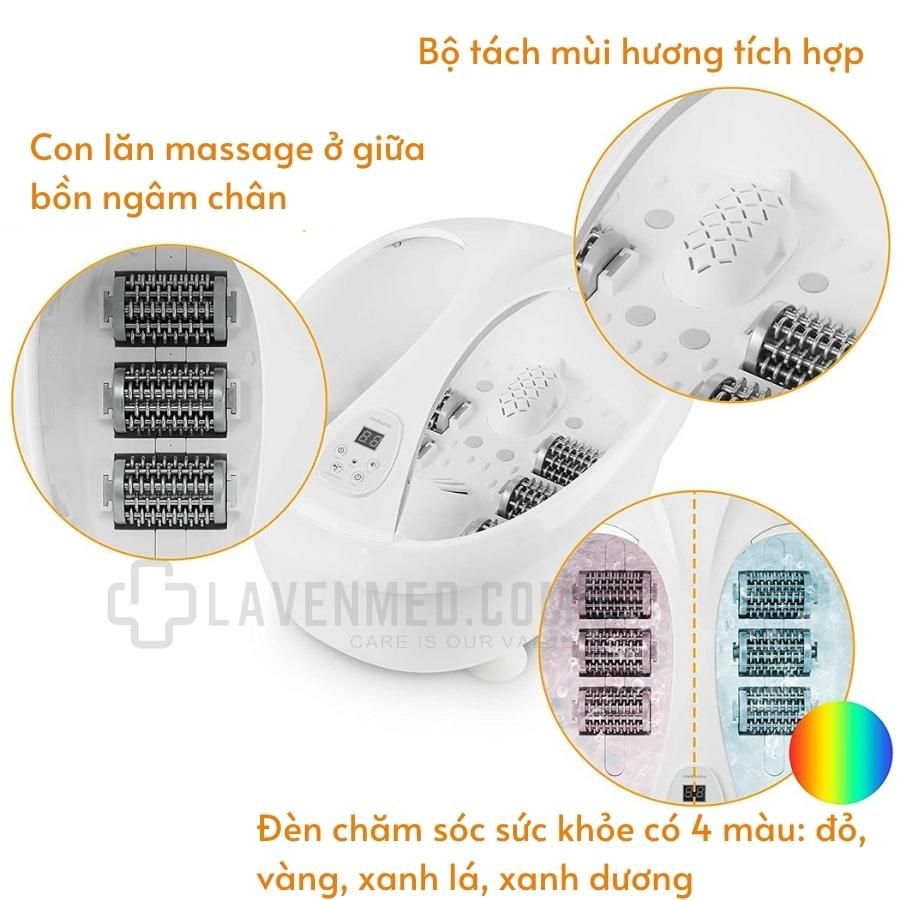 Bồn ngâm chân massage Medisana FS888 tự động làm nóng nước, massage