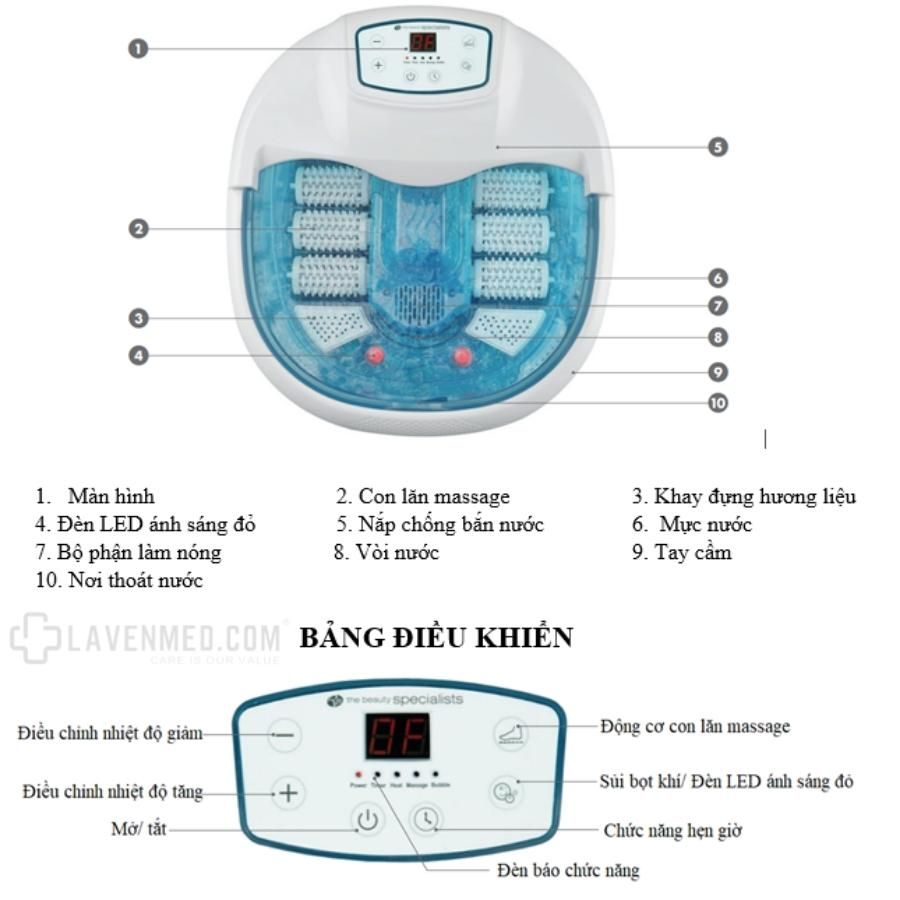 Bồn ngâm chân Rio FTBH8