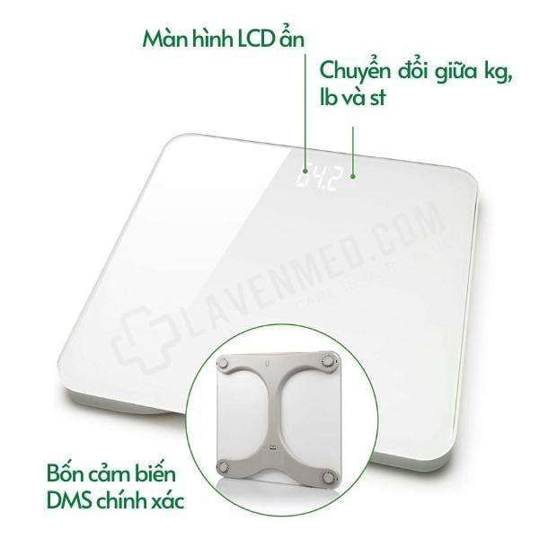 Cân sức khỏe điện tử Medisana PS435 mặt kính
