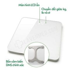  Cân sức khỏe điện tử Medisana PS435 mặt kính 