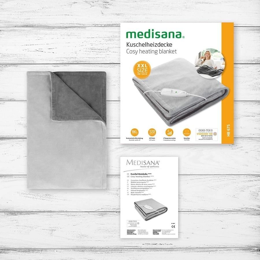 Chăn điện Medisana HB675 size XXL (200x150cm) nhập Đức sưởi ấm