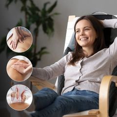  Đệm ghế massage Homedics MCS-950 shiatsu 2in1 kèm gối massage cổ có thể sạc lại 