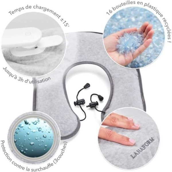 Đệm sưởi vai cổ Lanaform LA180206