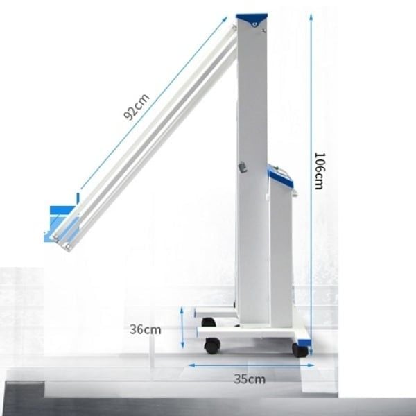 Đèn chiếu tia cực tím di động có hẹn giờ (đèn UV) 2 bóng 90cm