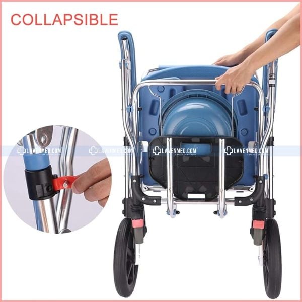 Ghế bô đa năng GBM 018 có bánh xe dễ dàng gấp gọn