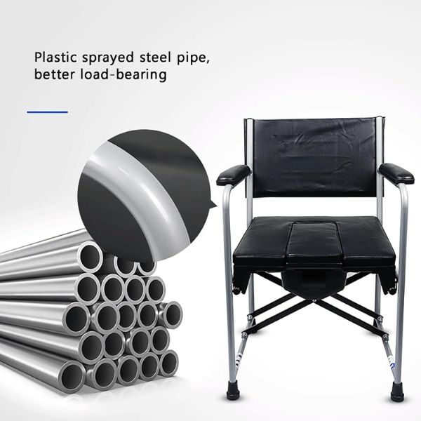 Ghế bô Lucass G36 đệm da không bánh xe chăm sóc người cao tuổi dễ dàng