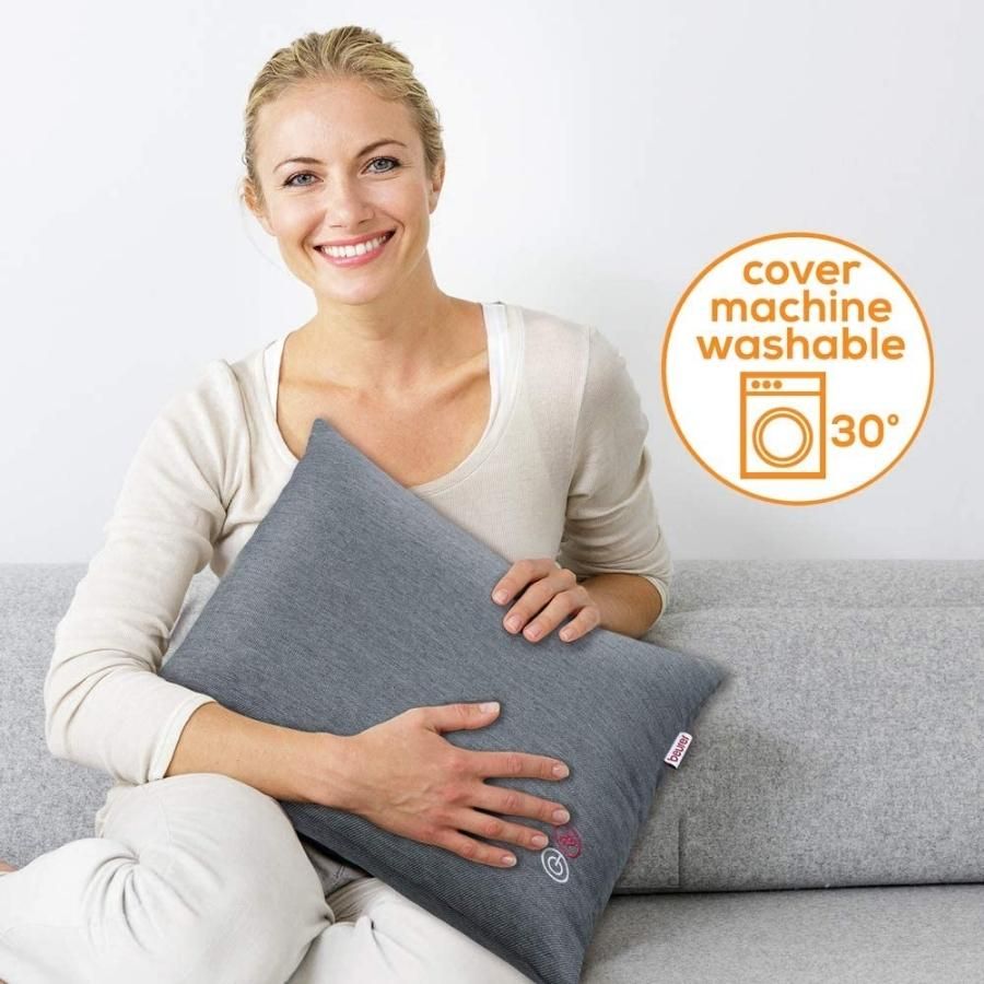 Gối massage Beurer MG135 với chức năng nhiệt và ánh sáng tùy chọn, 4 Đầu Massage Xoay