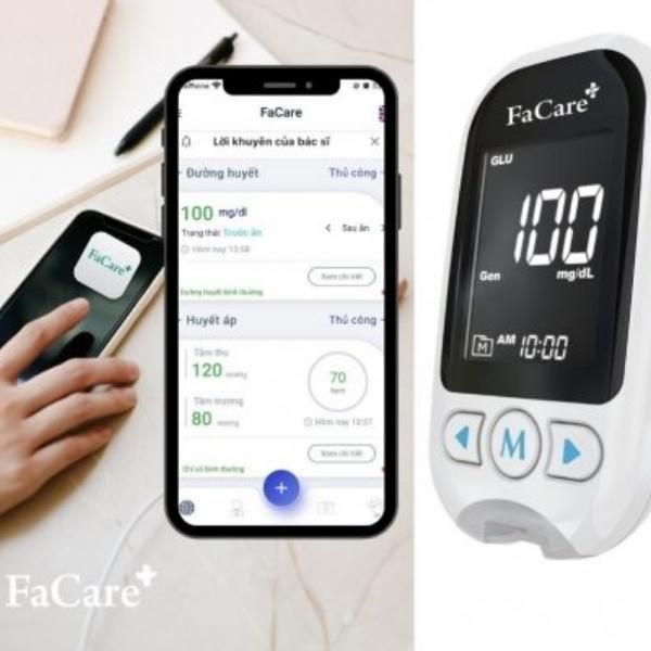 Máy đo đường huyết 5 in1 FaCare FC-M168 (Đo đường huyết, Mỡ máu, Gút,