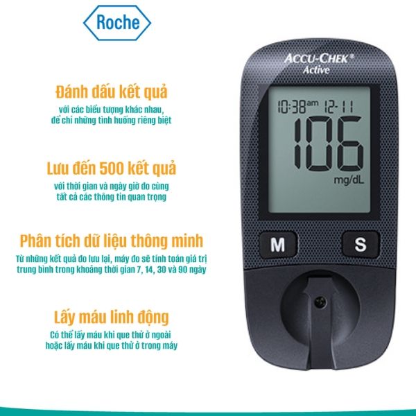 Máy đo đường huyết Accu Chek Active
