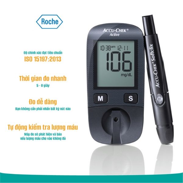 Máy đo đường huyết Accu Chek Active