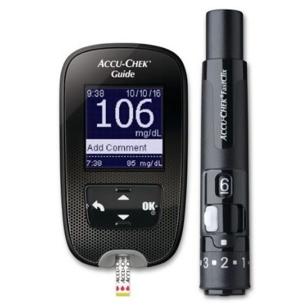 Máy đo đường huyết Accu Chek Guide + 25 que thử kết nối bluetooth