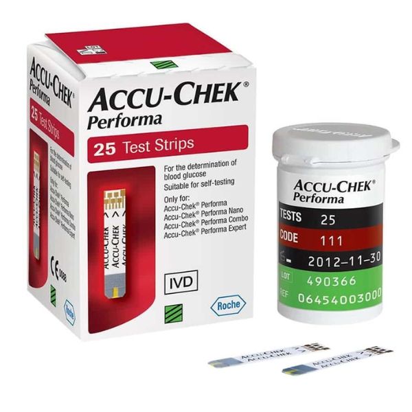 Máy đo đường huyết Accu Chek Performa tầm soát đường huyết trong máu -
