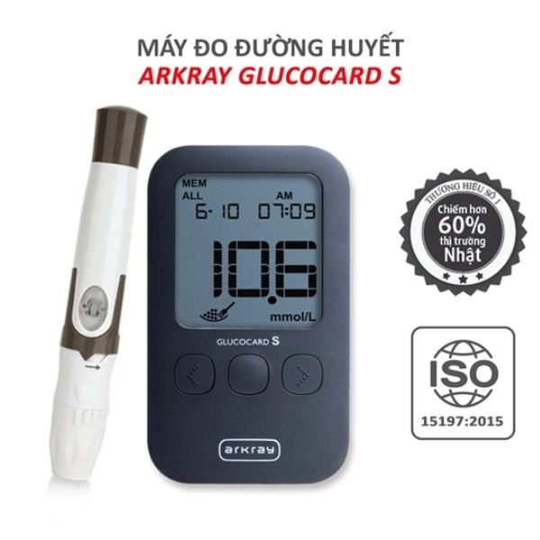 Máy đo đường huyết Arkray Glucocard S (10 kim que)