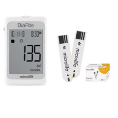  Máy đo đường huyết Microlife DiaRite BGM (Máy + 50 que thử) 