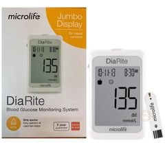  Máy đo đường huyết Microlife DiaRite BGM (Máy + 50 que thử) 
