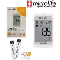  Máy đo đường huyết Microlife DiaRite BGM (Máy + 50 que thử) 