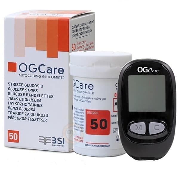 Máy đo đường huyết Ogcare kết quả chính xác trong 5 giây, 2 chế độ lưu