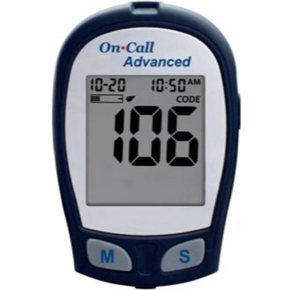 Máy đo đường huyết On Call Advanced kèm 25 que thử - Mỹ