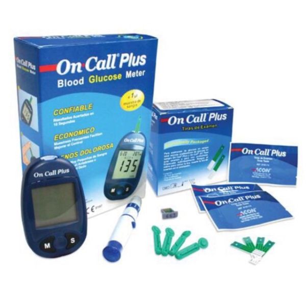 Máy đo đường huyết On Call Plus kèm 10 kim, 25 que
