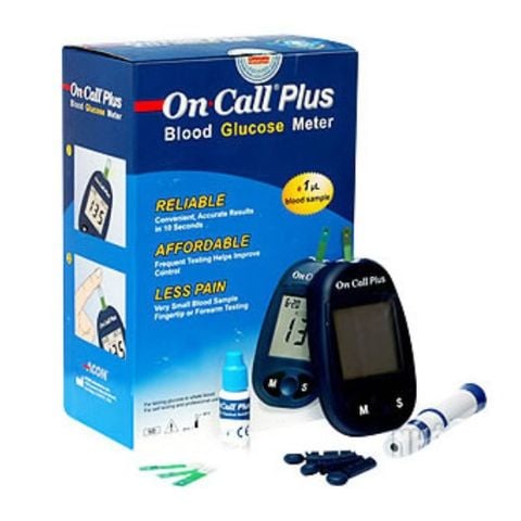 Máy đo đường huyết On Call Plus kèm 10 kim, 25 que