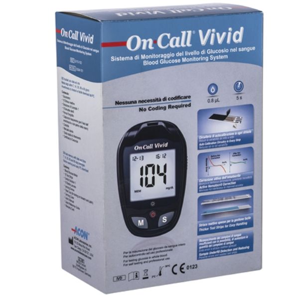 Máy đo đường huyết On Call Vivid kèm 25 que thử - Mỹ