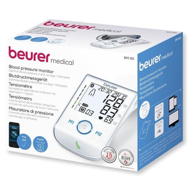 Máy đo huyết áp điện tử bắp tay Beurer BM85 kết nối Bluetooth