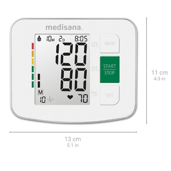 Máy đo huyết áp bắp tay Medisana BU516 nhập Đức kiểm soát nhịp tim