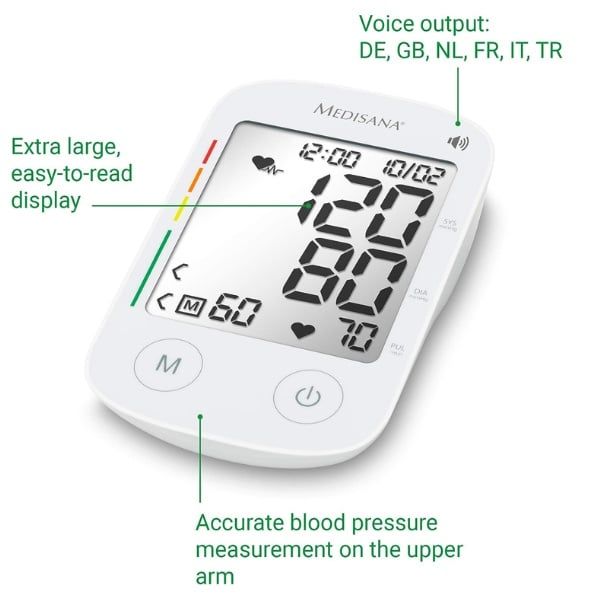 Máy đo huyết áp bắp tay Medisana BU538