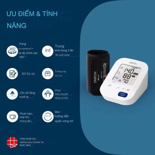 Máy đo huyết áp bắp tay Omron HEM 7156 Thương hiệu Nhật. BH 5 năm