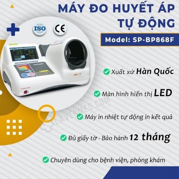 Máy đo huyết áp chuyên dụng AMPall BP868F sử dụng trong bệnh viện phòng khám