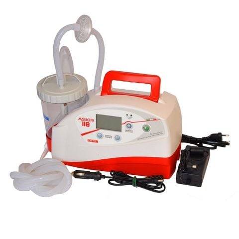 Máy hút dịch Cami New Askir 118 trên xe cứu thương