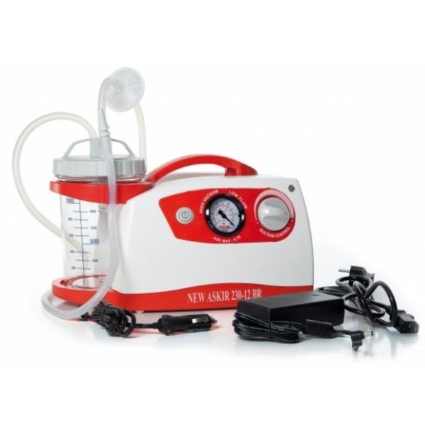 Máy hút dịch Cami New Askir 230/12V BR trên xe cứu thương