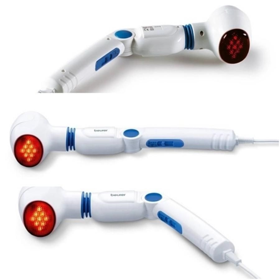 Máy massage cầm tay có hồng ngoại Beurer MG40 điều chỉnh 3 chiều, 4 đầu massage