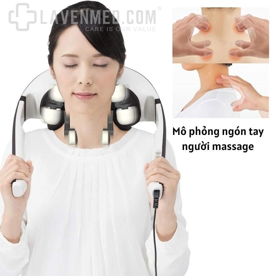 Máy massage cổ gáy Thrive MD500 nội địa Nhật hỗ trợ đau mỏi cổ gáy vai