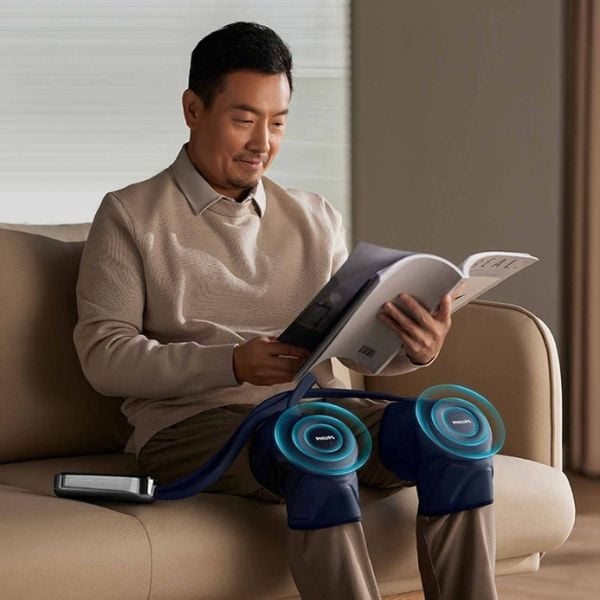 Máy massage đầu gối Philips PPM5521 với 4 chế độ massge, có nhiệt