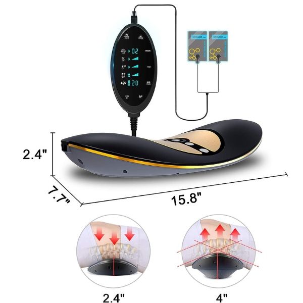 Máy massage lưng Alphay JKAH-2C có nhiệt hồng ngoại, rung, điện xung, EMS