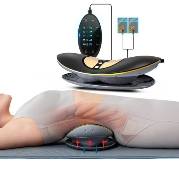 Máy massage lưng Alphay JKAH-2C có nhiệt hồng ngoại, rung, điện xung, EMS