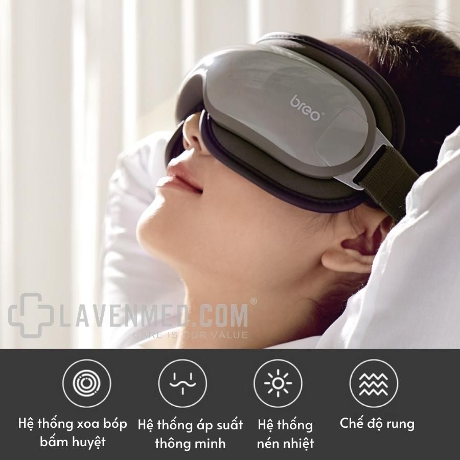 Máy massage mắt Breo iSee 16 làm dịu đôi mắt mỏi mệt