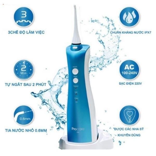 Máy tăm nước Procare A6 Plus cầm tay du lịch