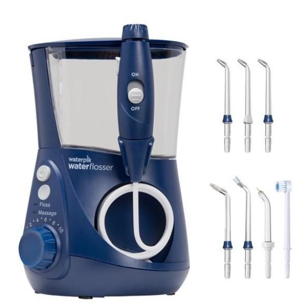 Máy tăm nước Waterpik WP663 (nhiều màu) với 7 đầu tăm, 10 mức áp lực