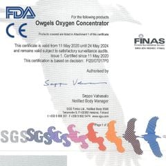  Máy tạo oxy Owgels 10 lít có xông khí dung OZ-5-01GW0 