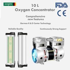  Máy tạo oxy Owgels 10 lít có xông khí dung OZ-5-01GW0 