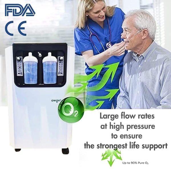 Máy tạo oxy Owgels 10 lít có xông khí dung OZ-5-01GW0
