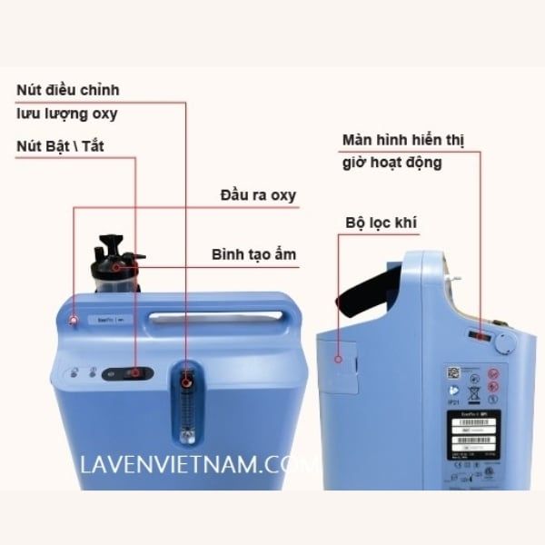 Máy tạo oxy Philips Respironics EverFlo 5 lít/phút