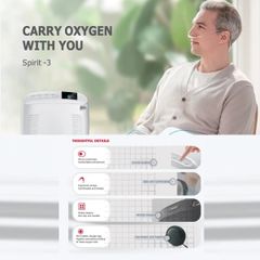  Máy tạo oxy di động Yuwell Spirit 3 / 3 lít 