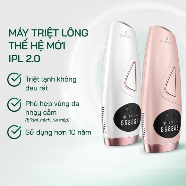 Máy triệt lông Dr GLATT IPL 2.0