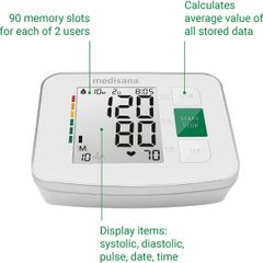  Máy đo huyết áp bắp tay Medisana BU512 